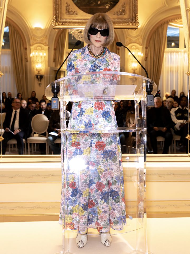 Anna Wintour, Chief Content Officer de Condé Nast et Global Editorial Director de "Vogue", à Paris, le 26 février 2024. (FRANCOIS GOIZE)