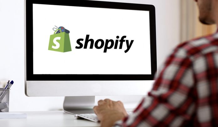 Shopify sur ordinateur